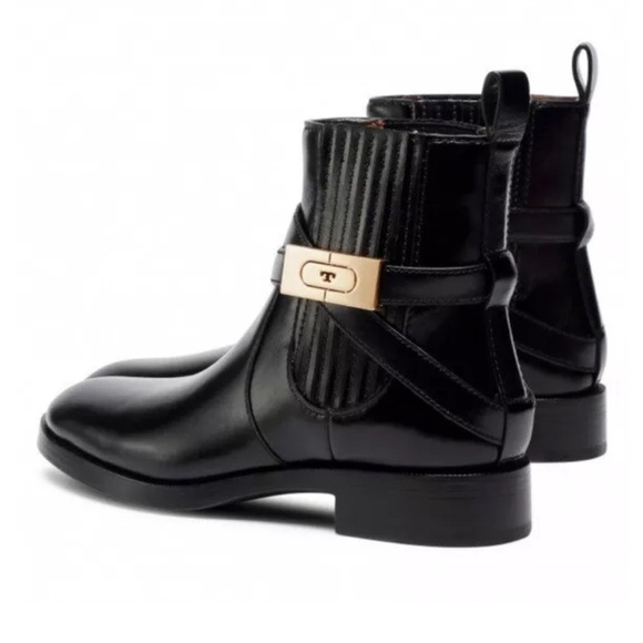 Tory Burch T-hardware chelsea boot black size 6 EUC - Picture 3 of 14